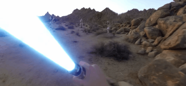 (Video) Así se vería un Jedi usando una GoPro