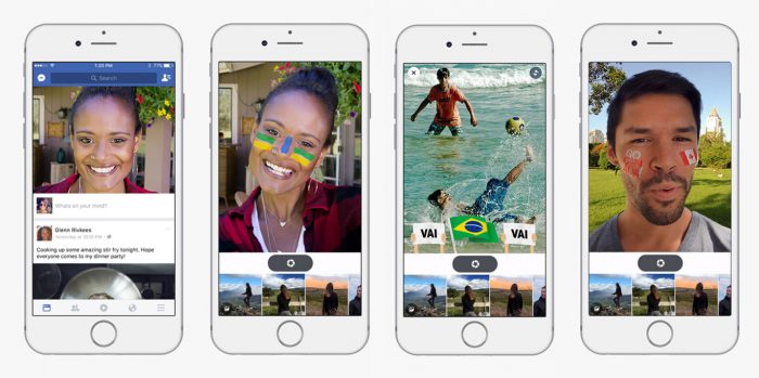 Facebook habilita efectos en video como Snapchat