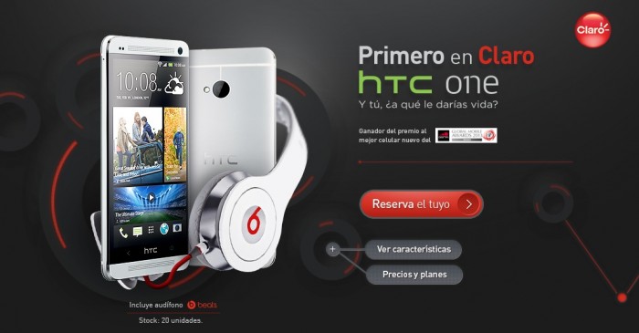 Comenzó la reserva del HTC One con Claro Perú