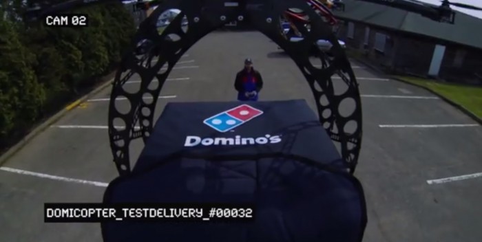 Drones entregan las Pizzas en Inglaterra