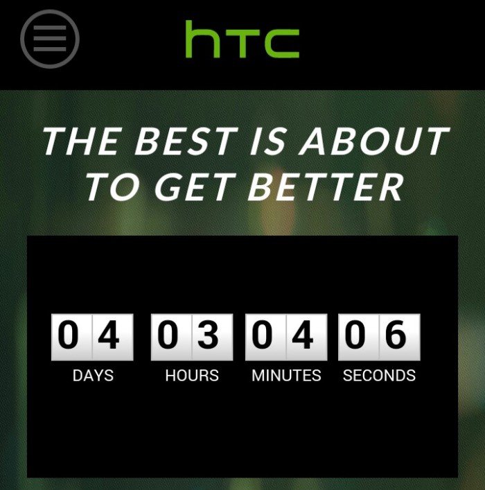 HTC comienza el conteo regresivo para el lanzamiento del sucesor del HTC One