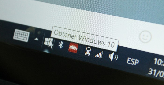 Cómo eliminar el icono de la actualización de Windows 10 de la barra de tareas