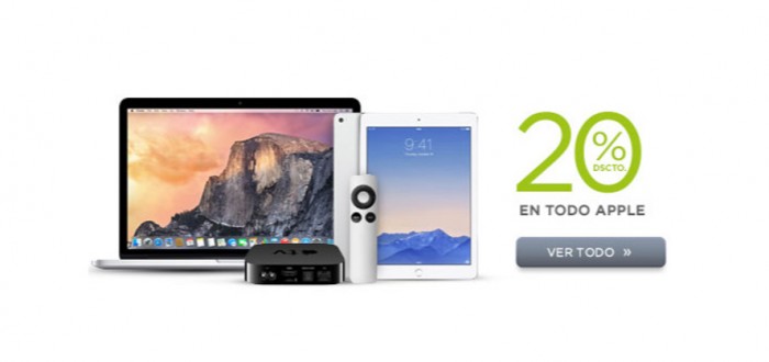 Saga Falabella incluye entre sus ofertas del día 20% en todo Apple