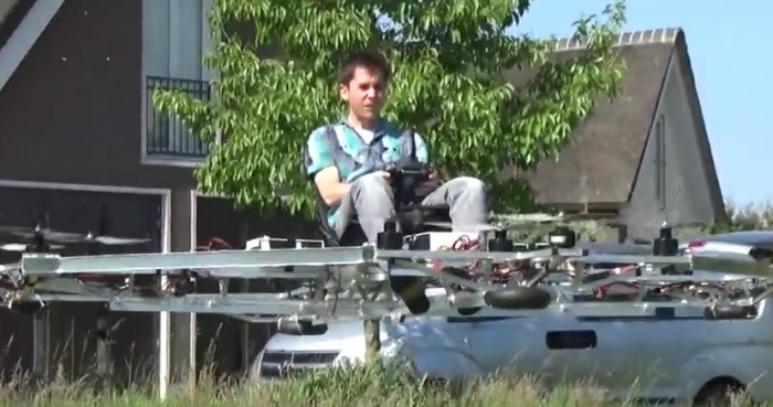 Nuevo prototipo de vehículo volador parece la madre de todos los drones