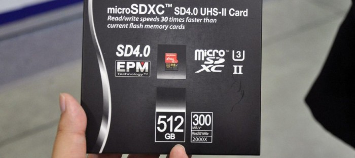 Microdia anuncia una tarjeta micro SD de 512 GB