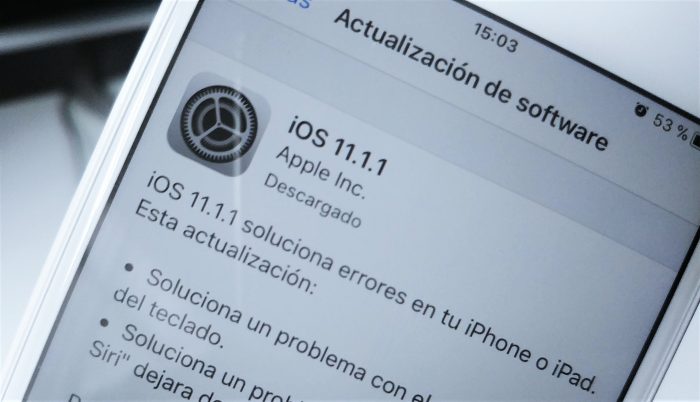 iOS 11.1.1 ya está disponible para su descarga en dispositivos compatibles