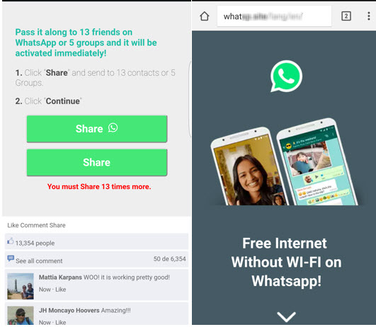 NP – ESET advierte sobre un nuevo engaño en WhatsApp que ofrece Internet gratis sin Wi-Fi