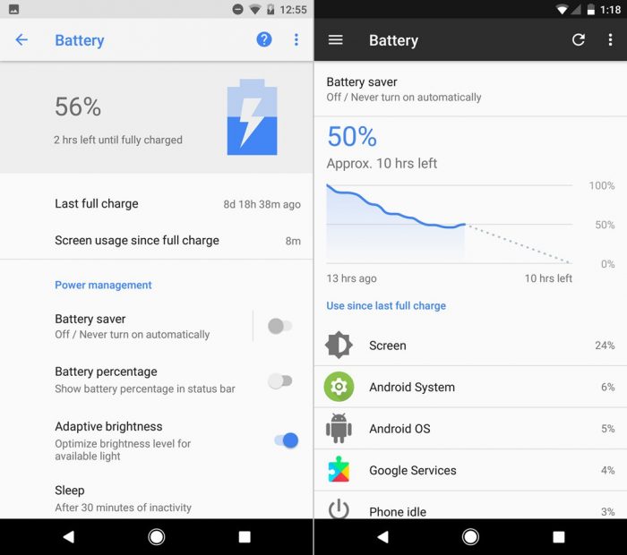 Android-Oreo-left-vs-Android-Nougat-right-Battery