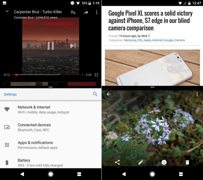 Android-Oreo-left-vs-Android-Nougat-right-Splitscreen-multi-tasking