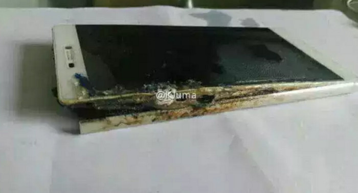 Un Huawei P8 se incendia sin ninguna razón