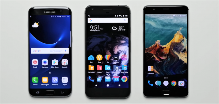 (Video) Galaxy S7, Pixel XL y OnePlus 3T ¿Cuál es el más rápido?