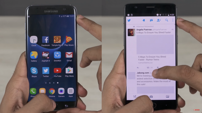OnePlus 3 vs Galaxy S7 ¿Cuál es más rápido?
