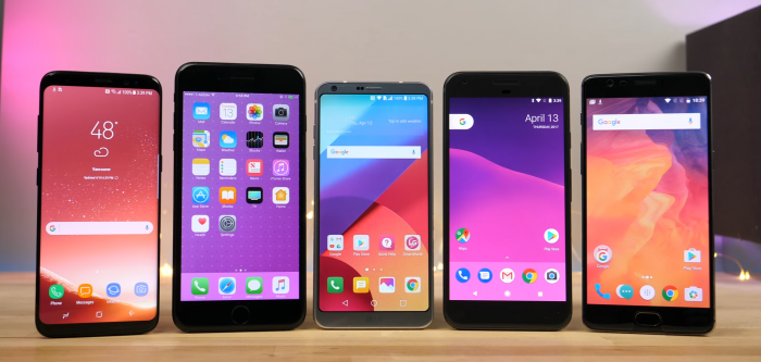 (Video) Galaxy S8, iPhone 7 Plus, G6, Pixel XL y OnePlus 3T se enfrentan en prueba de velocidad