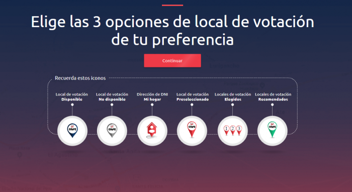 ONPE habilita aplicativo para elegir tu local de votación para elecciones municipales