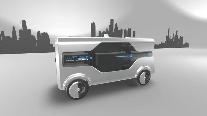 Ford muestra en el Mobile World Congress un innovador servicio de entrega a través de vehículos autónomos y drones