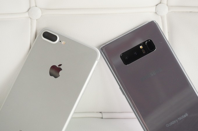 El Galaxy Note 8 logra vencer al iPhone 8 Plus en pruebas de rendimiento