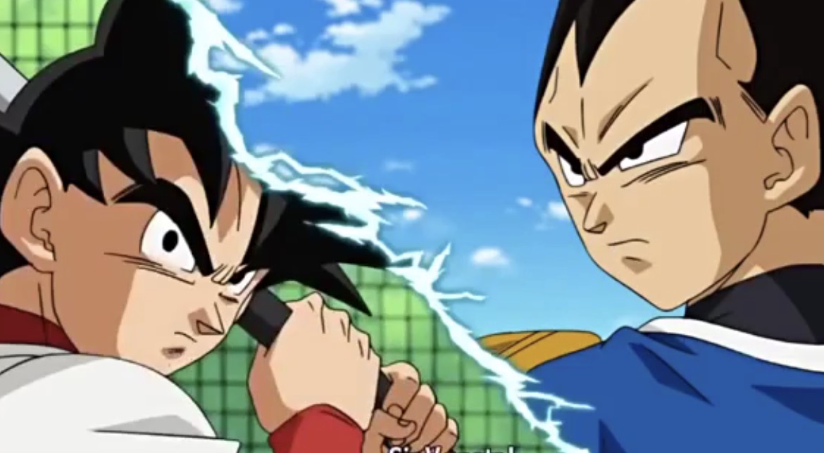 Goku y Vegeta llevan su rivalidad a otros campos