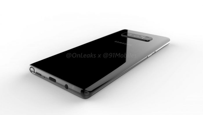 Así es como se vería el Galaxy Note 8 según renders en 3D