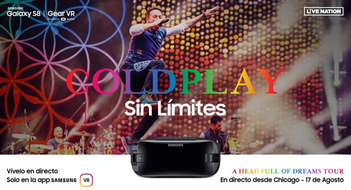 Samsung transmitirá un concierto de Coldplay en vivo a través de Realidad Virtual