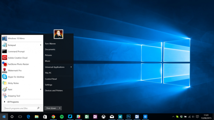 Start10 regresa el Menú de Inicio de Windows 7 a tu nuevo Windows 10