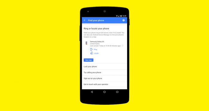 Google te hace más sencillo el encontrar tu teléfono perdido