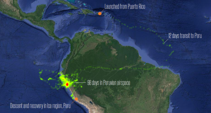 Google prueba Project Loon en cielo peruano