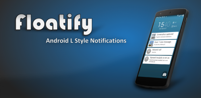 Floatify, ten las mismas notificaciones de Android N en tu smartphone