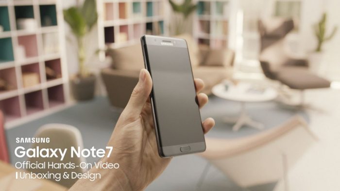 Mira las primeras impresiones del Galaxy Note 7 por cortesía de Samsung