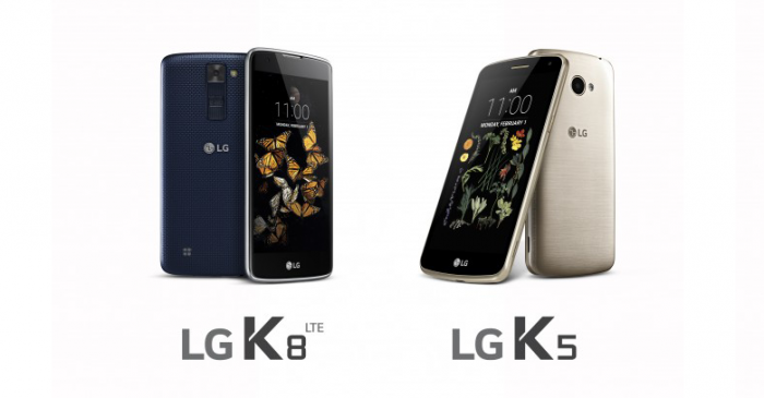 LG lanza oficialmente los nuevos K8 y K5 para nutrir su gama media