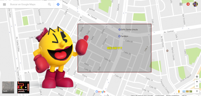 Nuevamente podremos jugar Pac-Man desde Google Maps