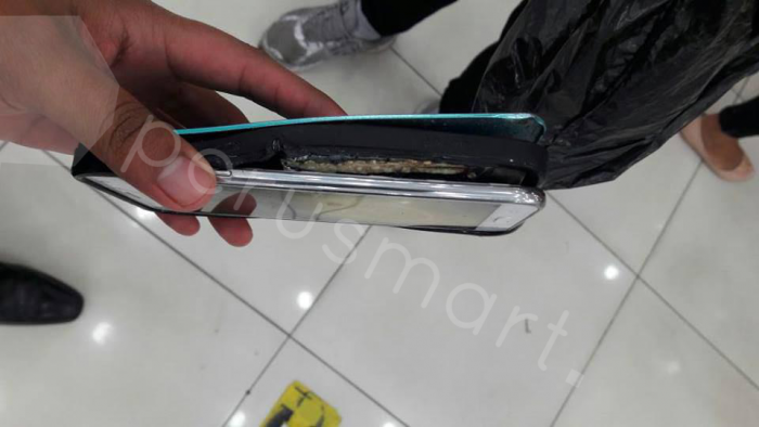 Un Samsung Galaxy J7 es reportado en Claro Perú luego de haber explotado