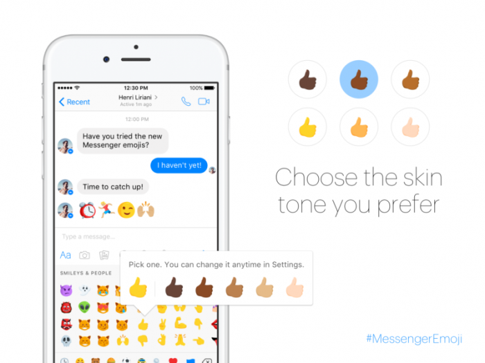 Más de 1500 emojis llegan Facebook Messenger para apoyar la diversidad de género