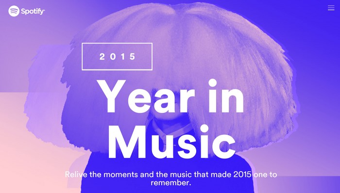 «Year in Music», Spotify quiere que sepas todo lo que has escuchado este 2015