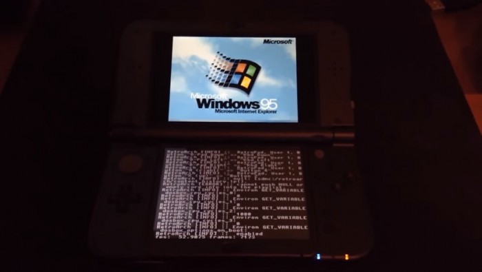 Un usuario instala Windows 95 en un Nintendo 3DS