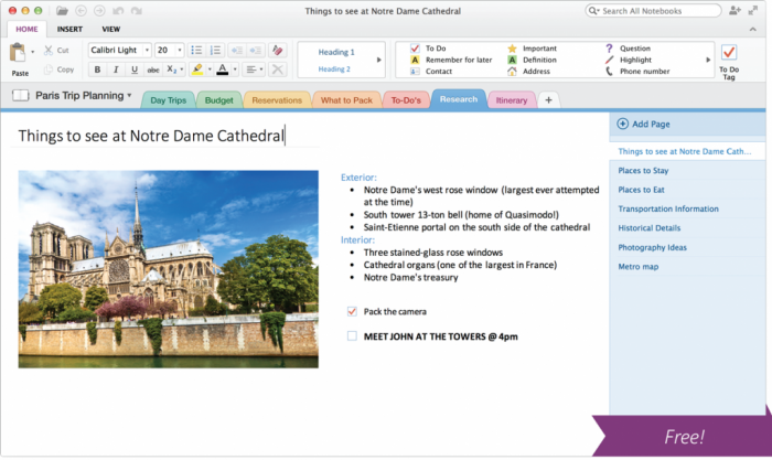 OneNote llega a Mac OS X