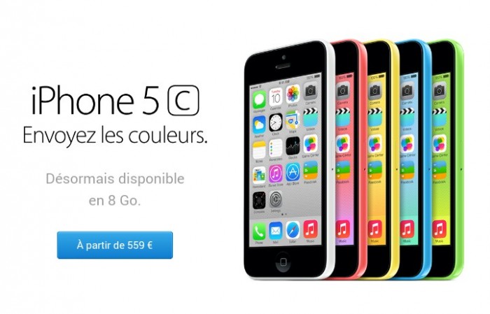 Apple lanza iPhone 5C más barato con solo 8 GB de almacenamiento