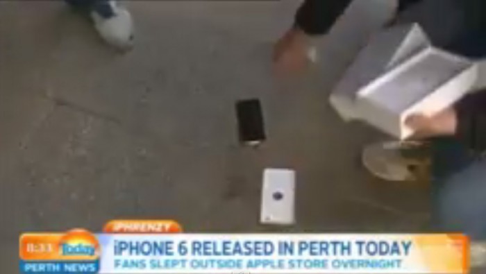 Uno de los primeros dueños del iPhone 6 lo dejó caer al suelo