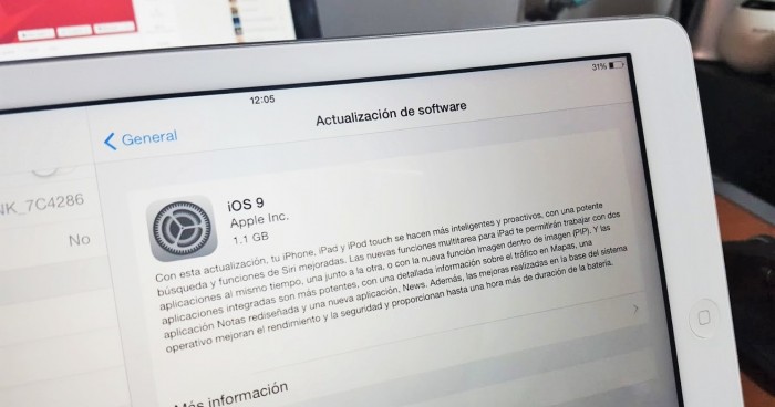 iOS 9 ya está disponible para su descarga