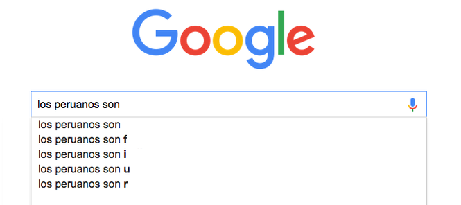 Lo que Google autocompleta cuando buscamos acerca de los habitantes americanos