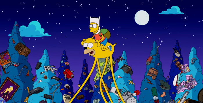 (Video) Mira el homenaje de ‘Los Simpson’ a ‘Hora de Aventura’