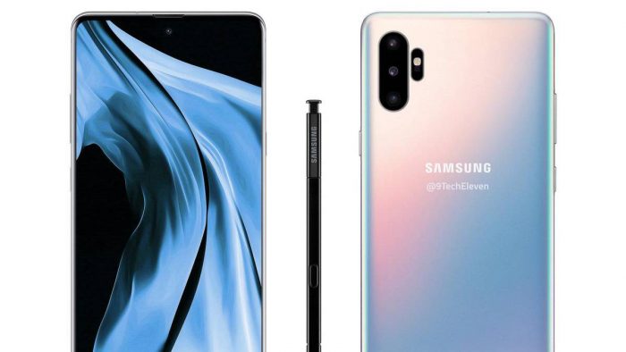 Se filtra el primer render de prensa del Galaxy Note 10 y Note 10 Pro