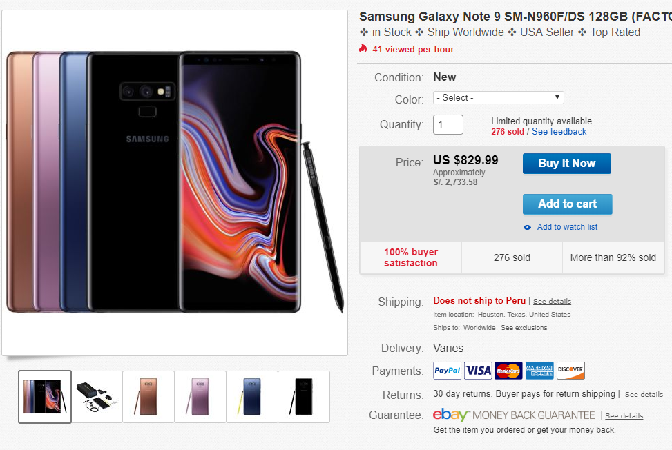galaxy note 9