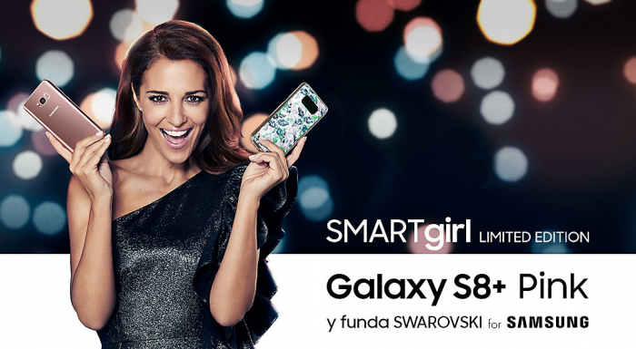 Galaxy S8 tendrán edición limitada «SMARTgirl» en color rosa y con case Swarovsky smartgirl