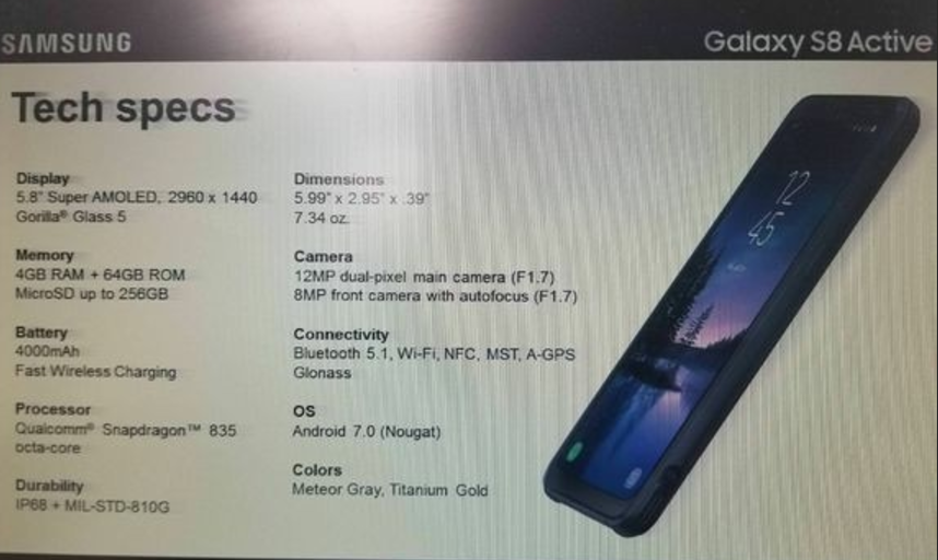 Galaxy S8 Active