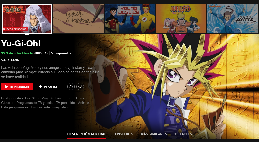 Netflix Actualiza Su Catálogo De Yu Gi Oh Con Todas Las Temporadas Perusmart 