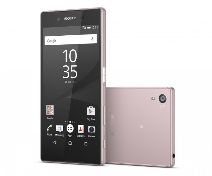 Así es el Xperia Z5 en color rosa