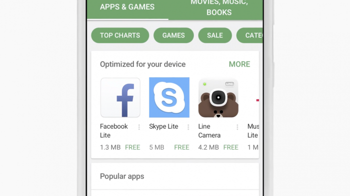 Todas las apps serán versiones Lite