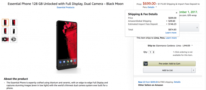 comprar-essential-phone-peru-amazon
