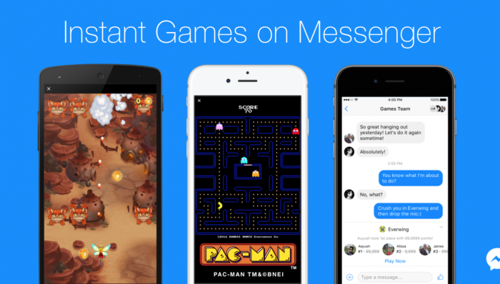 (Video) Ahora podrás jugar juegos como Pacman directamente desde Facebook Messenger facebook