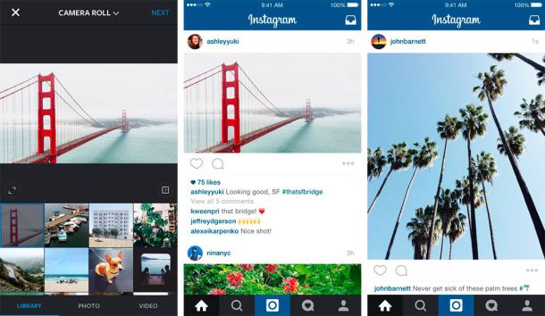 Instagram se actualiza y ahora soporta fotos y videos rectangulares